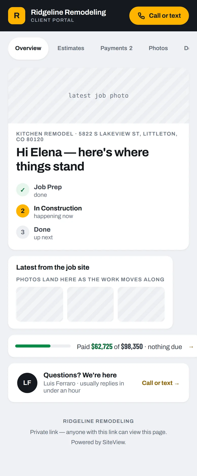 Client portal overview