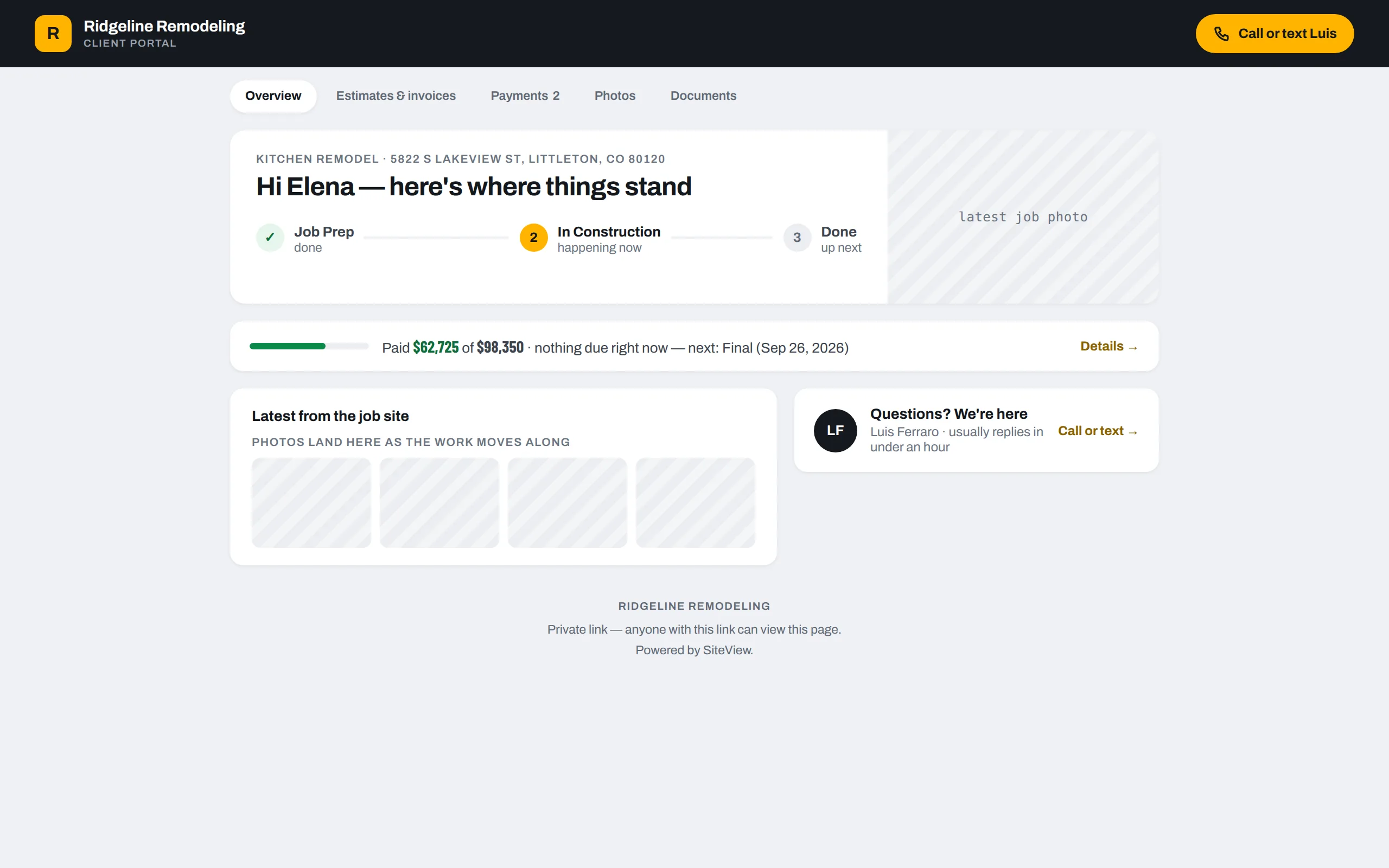 Client portal overview